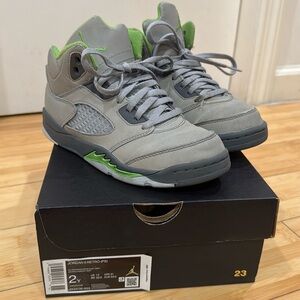 Green bean jordan 5 size 2y